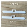 Wanfoou Vertical Blind Top Hangers, 30 Pack, Double Hole Plastic,