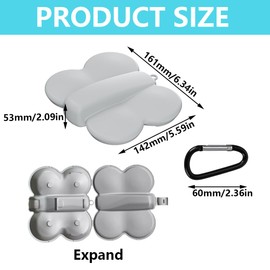 Glamifyr DJI Neo Case DJI Bag with Carabiner Bag Case for DJI Neo Plastic Carry Case DJI Neo Accessories DJI Neo Case Carry Bag Protection Storage Accessories Protection, gray, No