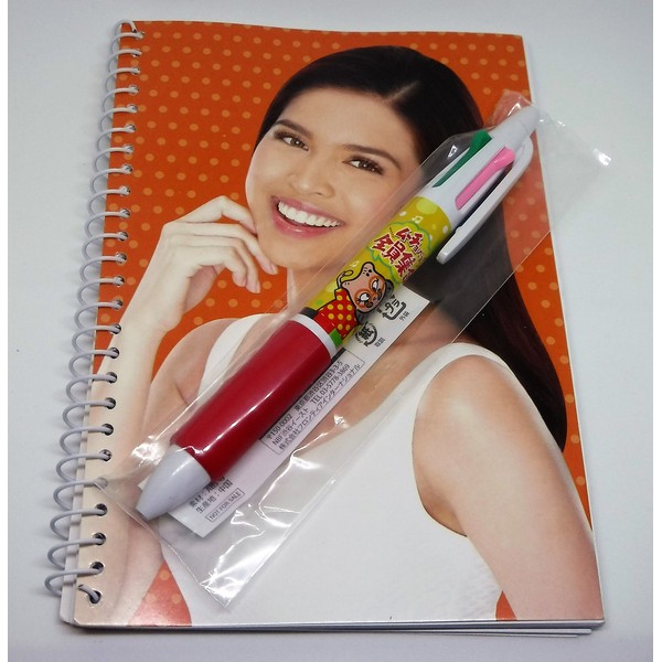 Genuine Japanese 4 Color Pen & Free Asian Notebook
