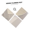 Abaodam Detachable Wall Mount Hook Flower Pot Oval Iron Barrel
