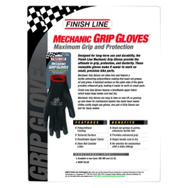 Finish Line Mechanic Grip Gloves (3 Pack), Large