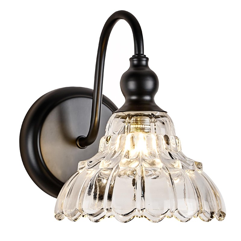 TLOLGT Modern Black Wall Sconce Mini Wall Light Made of