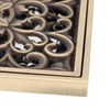 Moofey Champagne Bronze Shower Drain, Square Shower Shroom, Stainless Steel