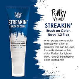 Punky Streakin' Brush on Color, azul marino, 1.2 onzas líquidas