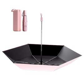 Moorrlii Mini Travel Windproof Umbrellas for Rain & Sun,Compact Easy Auto Open/Close,Small Lightweight Folding Umbrella,Portable,Durable,Waterproof Umbrellas for Men Women Teenage