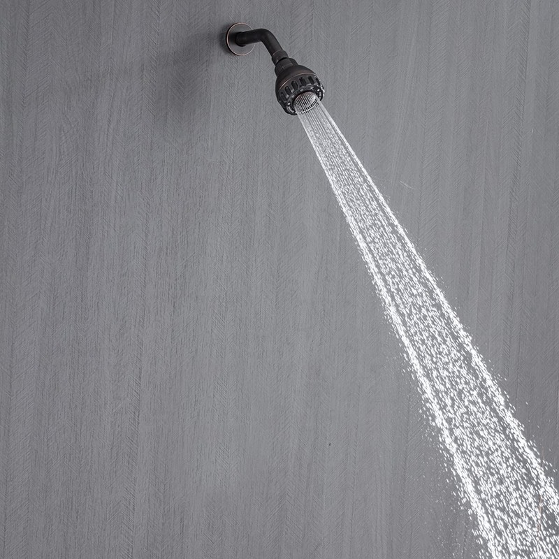 TECHZM High Pressure Shower Head 3 Settings Fixed Showerhead 2.5