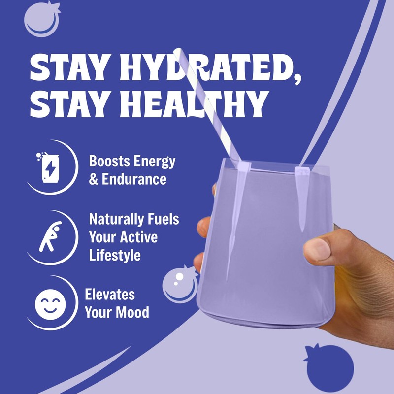 Blueberry Hydration Powder – Zero Sugar Electrolyte Drink Mix |