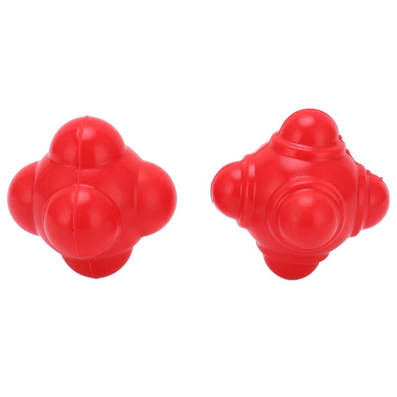 2pcs Rubber Reaction Bounce Balls Irregular Shape Reaction Balls for