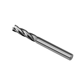 Square End Mill JESTUOUS Carbide 4 Spiral Flute Drill Bits 1/4" Shank Dia.1 Cut Length for Milling Metal,1 Piece