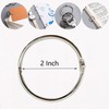AMOSTBY Loose Leaf Binder Rings,20Pcs Binder Rings Keychain,Key Rings for