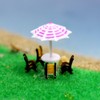 Model Parasol Sun Umbrella and Chair Model Kit 2 Set