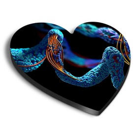 1x Heart MDF Magnet 6cm - Amino Acid Protein Science Biology - Fridge Locker Office Whiteboard Toolbox #52600