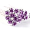 WedDecor 5pcs Lila Hochzeit Haarnadeln mit Kristall Rose Blume Design
