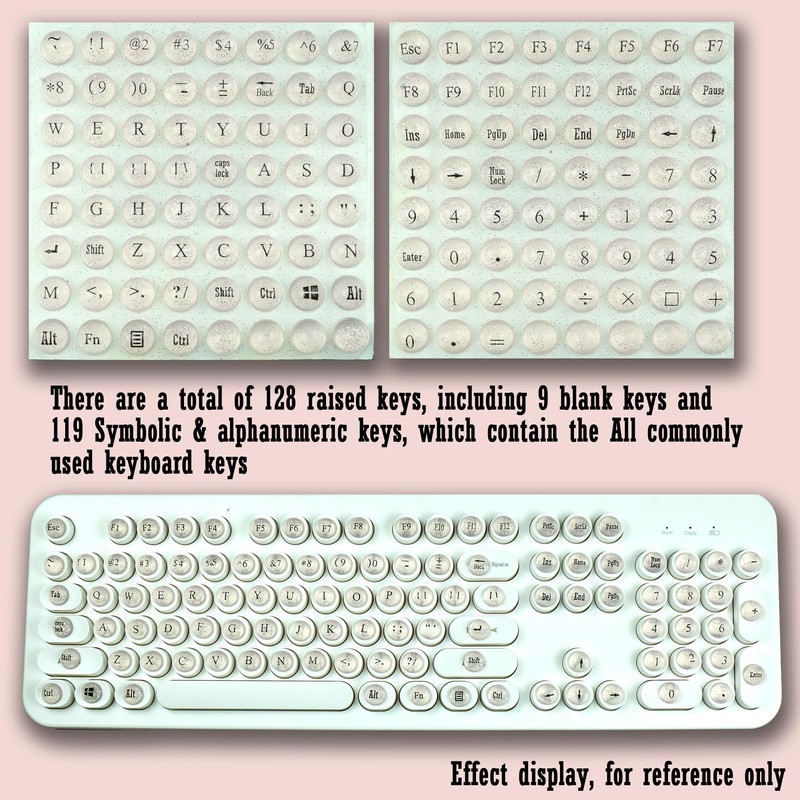 Ivaso Full Keyboard Keys Riser for Long Nails Typing and
