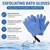 Guantes Exfoliantes de Ducha Rosas con Protección Antibacterial 10A y