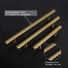 Haliwu 10 Pack Gold Cabinet Pulls,10 Inch Hole Center Brushed