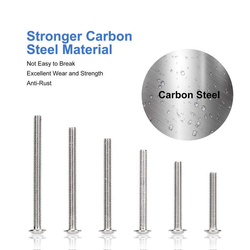 WELLOCKS Cabinet Handles Screws | M4 × 40mm Machine Screws