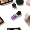 Xinpinzhou Purple Retractable Makeup Brush, Retractable Blush Blusher Face Powder