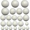 24 Pcs Craft Foam Balls, Smooth Blank Styrofoam Balls for