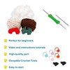 JXINLODGEG Crochet Beginners Kit,Crochet Starter Kit with Step-by-Step Video Tutorials