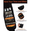 Unbranded Magnetic Wristband with 15 Magnets,Tool Belt for Holding Screws,Nails,D