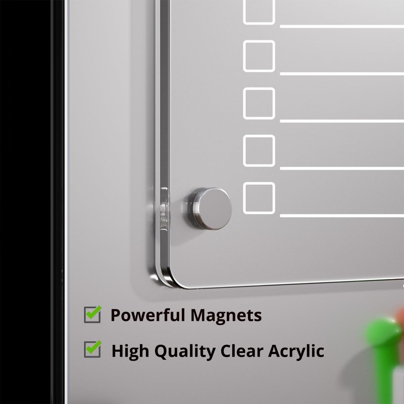 Acrylic Dry Erase Board to Do List Board for Fridge