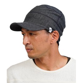 Nakota AIR CUSHION COOL WORK CAP, Work Cap, Hat, Cap, Men's, Women's, Large Size, Deep, Soft, For Fishing, Camping, Outdoor, Cool, Spring, Summer, Fall, charcoal, L