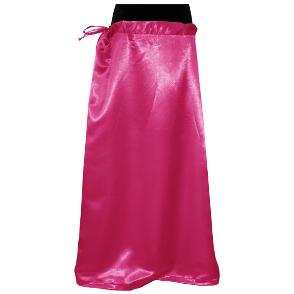 themilestocks Sari Petticoat Satin Stitched Adjustable Waist Saree Underskirt Lining