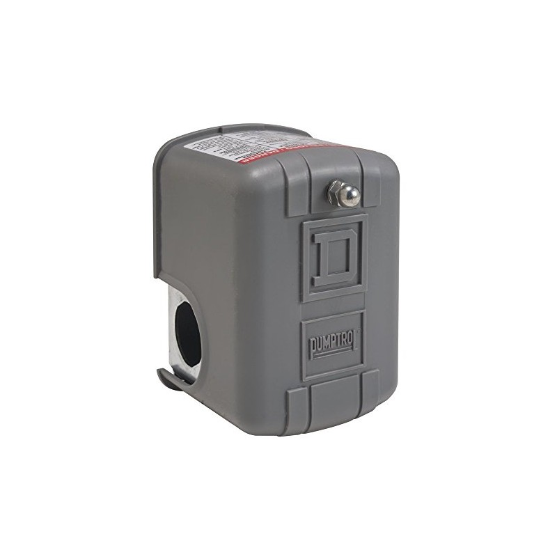 Telemecanique Sensors 9013FSG2J20M4 Water Pump Switch, 20/40 PSI, DPST w/Manual