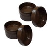 Brown Castor Cups 52mm Protect Wooden, Laminate, Tiled Floors and