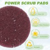 YELARXI Power Scrub Pads, Scrubbing Pads 800 Grits Scouring Discs