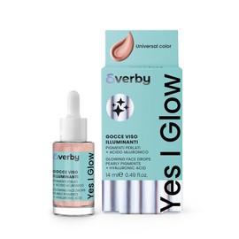 EVERBY | Yes I Glow - Gesichtsserum Miracle Glow 14 ml, aufhellende Gesichtstropfen mit Perlpigmenten und Hyaluronsäure, Made in Italy