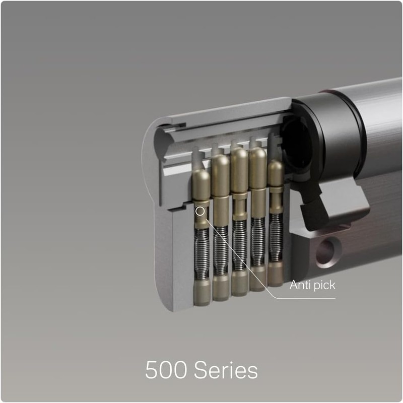 Yale Series 500 Series 105023040002201 Safety Cylinder Nickel-Plated 35 x