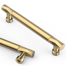 Asidrama 10 Pack 5 Inch(128mm) Champagne Bronze Kitchen Cabinet Handles, Cabinet Pulls Kitchen Cabinet Hardware for Cupboard Drawer Pulls