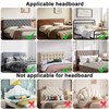 Yesaler Bed Headboard Cover Bed Headboard Covers Stretchy Headboard Cover