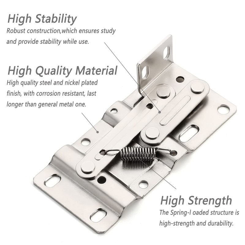 Chibery 2 Pack Tip Out Tray Hinges, Scissor Hinges for