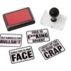 4 in 1 Rubber Stamps - Funny Phrases for Office