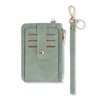 MultiValue RFID Card Holder Wallet, Wristlet Wallet with Keychain PU