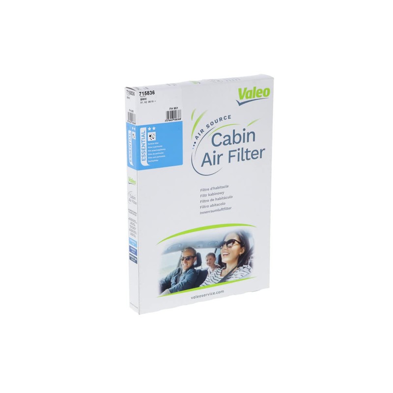 VALEO 715836 Filter Cabin Air Protect Pollen Filter with Activated