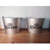 Corona Galvanized Beer Bucket - Corona Beer Bucket - Galvanized