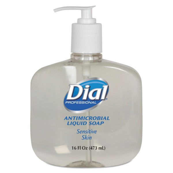 Dial Professional Antimicrobial Soap for Sensitive Skin 16oz Pump Bottle