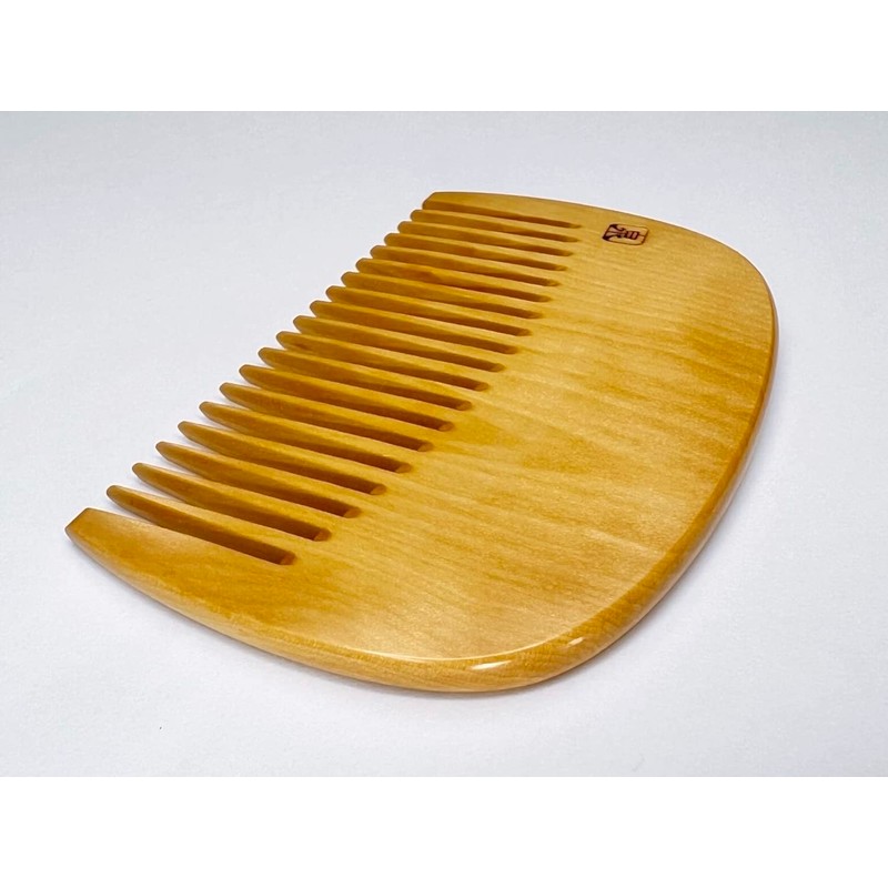 Honotsuke Comb Flower Comb, Small Flowers, Japanese Pattern (Red Type)