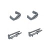 Aspares Plastic Front + Rear Rail End Caps for Beko