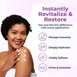 VitaMedica Restorative Moisturizer with Hyaluronic Acid – Intense Moisture Hand & Body Lotion with Algae & Aloe for Firming, Hydrating, Anti-Aging – 18.25 fl oz