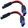 jasavdio 2Pack SAE to EC5 Male Plug Quick Connection Adapter