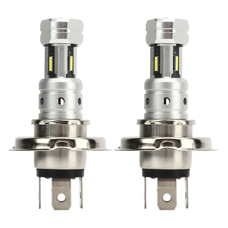 2 Pcs 100W H4 LED Motorcycle Headlight Bulb 360 Degree