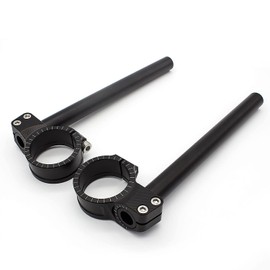 50mm Fit YZF R6 Ninja ZX6R Clip On Ons Handlebars for R6 2005-2018 R1 1998-2018,ZX6R 2013-2018 ZX10R 04-18, Adjustable Motorcycle Handlebar Fork Tube Handle Bar Clipon Clamp