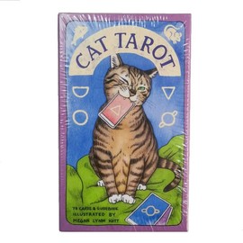 Tarot Cards for Beginners, 78 Pieces Tarot Cards Set, Tarot Cards, Vintage Board Games, Family Party Fun Beginners, Tarot Cards for Party Games, Card Games, Cat Tarot Cards