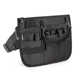 Damero Nurse Pack with Tape Holder Belt Pouch for Nurses Medical Belt Tool Bag Black