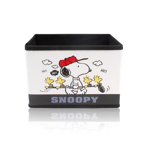 Finex Snoopy PU Leather Collapsible Foldable Storage Organizer Box for